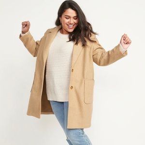 Old Navy Oversized Soft-Brushed Button-Front Coat
